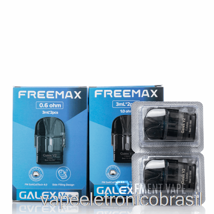 Vape Eletrônico Freemax Galex V2 Pods De Substituição 0.8ohm Galex V2 Pods